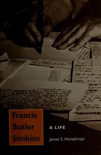 Cover of Francis Butler Simkins by James Scott Humphreys