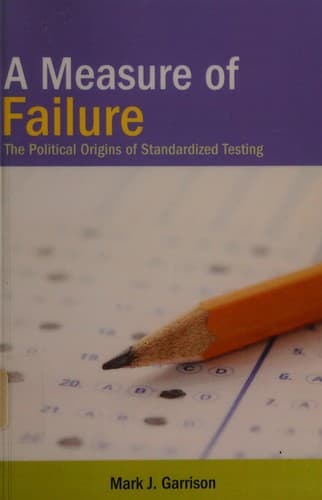 Cover of A measure of failure by Mark J. Garrison