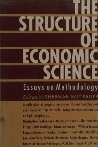 Cover of The structure of economic science by Sherman Roy Krupp