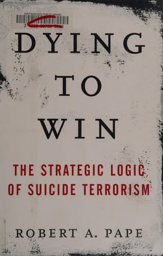 Cover of Dying to win by Robert Anthony Pape