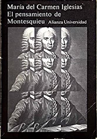 Cover of El pensamiento de Montesquieu by María del Carmen Iglesias