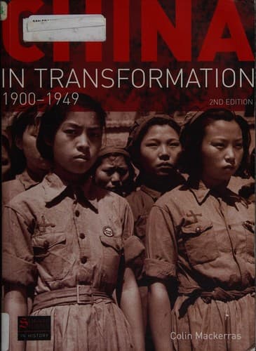 Cover of China in transformation 1900-1949 by Colin Mackerras