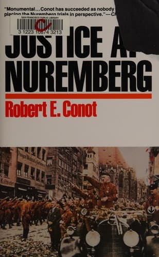 Cover of Justice at Nuremberg by Robert E. Conot