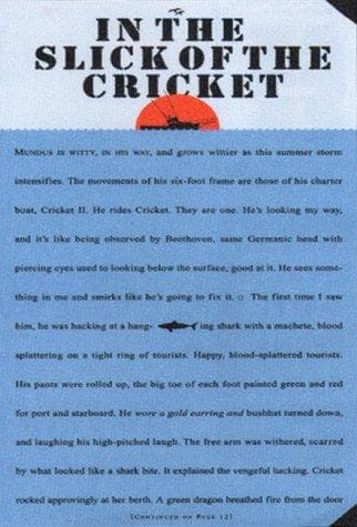 Cover of In the slick of the Cricket by Russell Drumm