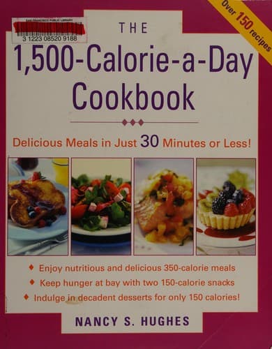 Cover of The 1500 calorie-a-day cookbook by Nancy S. Hughes