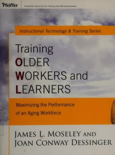 Cover of Training older workers and learners by James L. Moseley