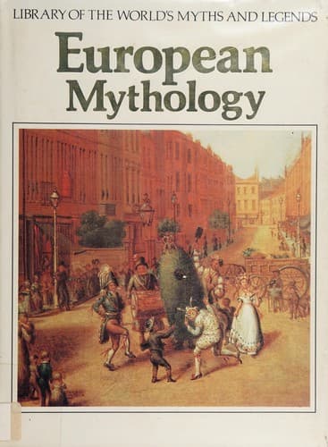 Cover of European mythology by Jacqueline Simpson
