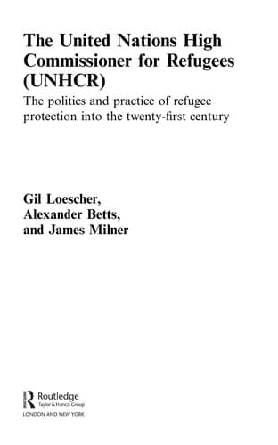 Cover of UNHCR by Gil Loescher