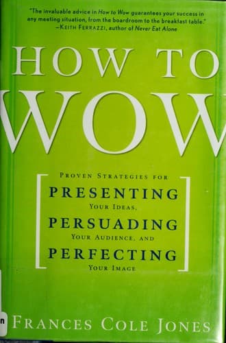 Cover of How to Wow by Frances Cole Jones