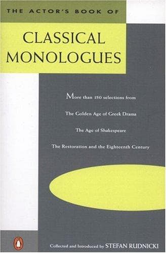 Cover of The Actor's Book of Classical Monologues by Various