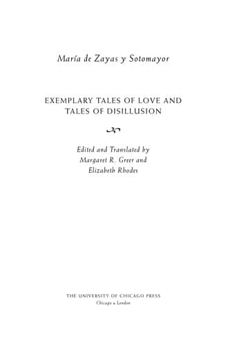 Cover of Exemplary tales of love by María de Zayas y Sotomayor