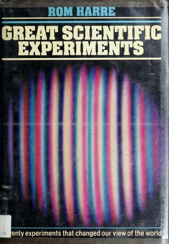 Cover of Great scientific experiments by Rom Harré