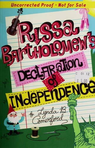 Cover of Rissa Bartholomew's declaration of independence by Lynda B. Comerford