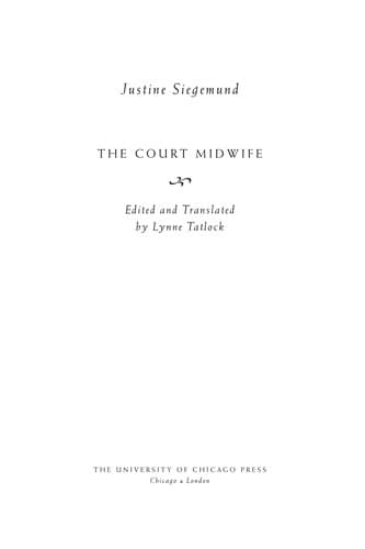 Cover of The court midwife by Justina Siegemund