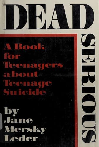 Cover of Dead serious by Jane Mersky Leder