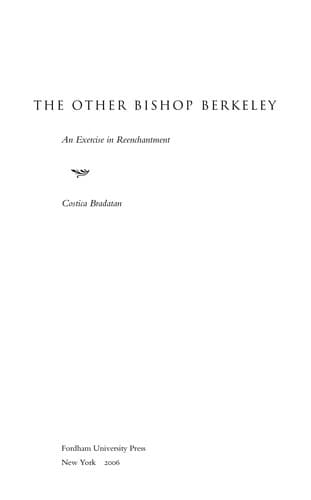 Cover of The other Bishop Berkeley by Costică Brădățan
