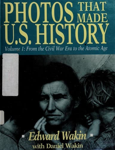 Cover of Photos that made U.S. history by Edward Wakin