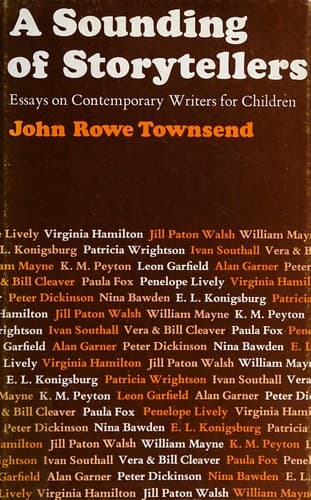 Cover of A sounding of storytellers by John Rowe Townsend