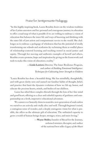 Cover of Sentipensante (sensing/thinking) pedagogy by Laura I. Rendón