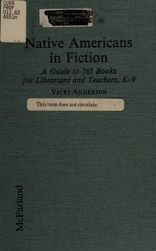 Cover of Native Americans in fiction by Vicki Anderson