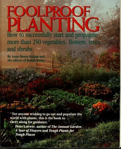 Cover of Foolproof planting by Anne Moyer Halpin