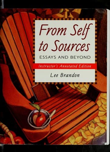 Cover of From self to sources by Lee E. Brandon
