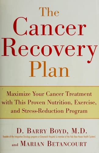 Cover of The cancer recovery plan by D. Barry Boyd