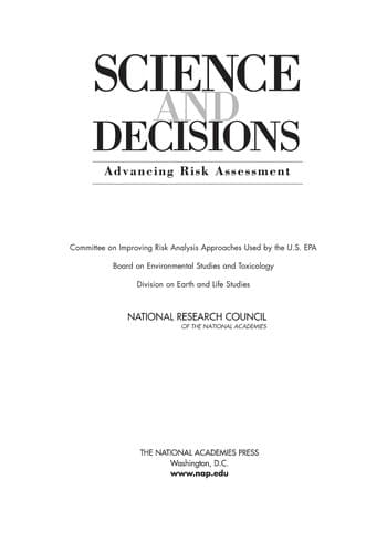 Cover of Science and decisions by National Research Council (U.S.). Committee on Improving Risk Analysis Approaches Used by the U.S. EPA