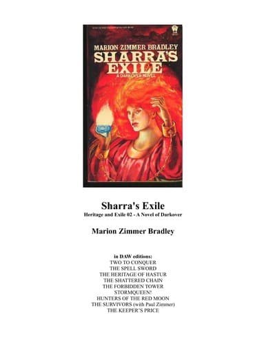 Cover of Sharra’s Exile by Marion Zimmer Bradley