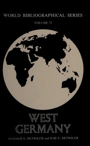 Cover of West Germany by Donald S. Detwiler