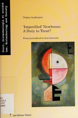 Cover of Imperilled newborns by Thierry Hurlimann