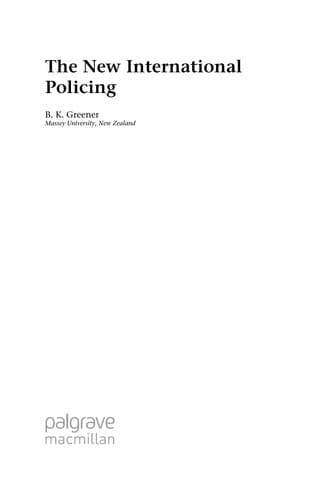 Cover of The new international policing by Beth K. Greener
