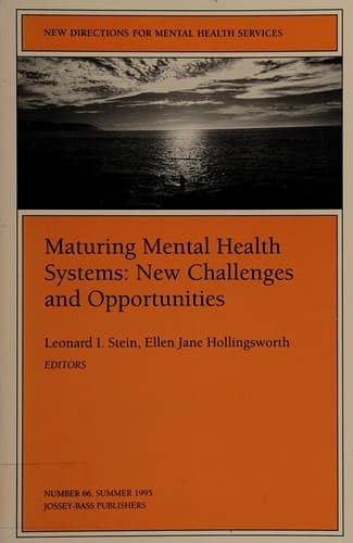 Cover of Maturing Mental Health Systems by Leonard I. Stein