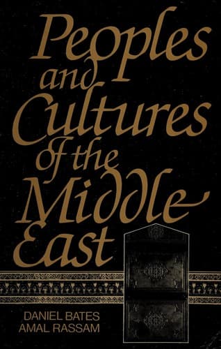 Cover of Peoplesand cultures of the Middle East by Daniel G. Bates