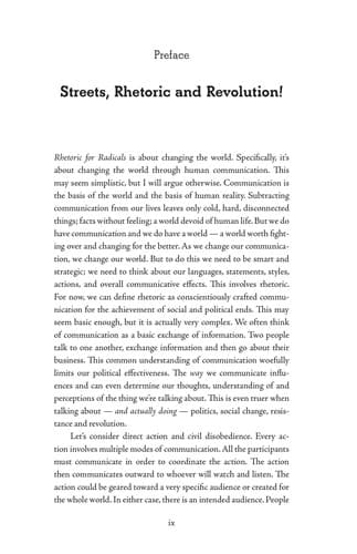 Cover of Rhetoric for radicals by Jason Del Gandio