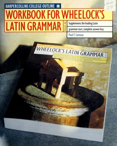 Cover of Workbook for Wheelock's Latin Grammar by Paul T. Comeau