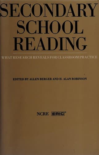 Cover of Secondary School Reading by Allen Berger