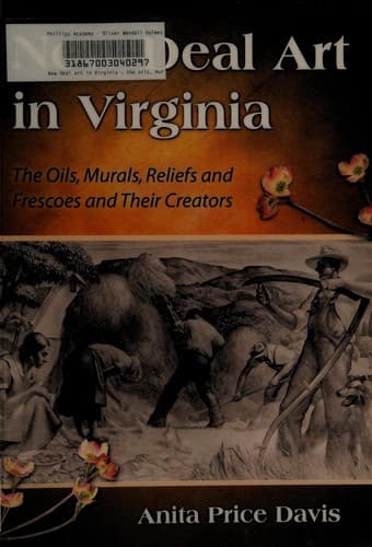 Cover of New Deal art in Virginia by Anita Price Davis