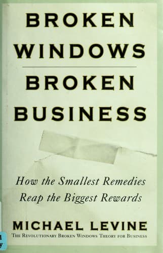 Cover of Broken windows, broken business by Levine, Michael