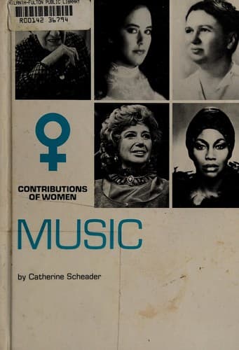 Cover of Contributions of women, music by Catherine Scheader