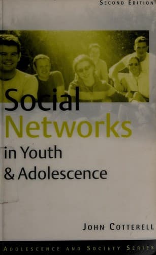 Cover of Social networks in youth and adolescence by John Cotterell
