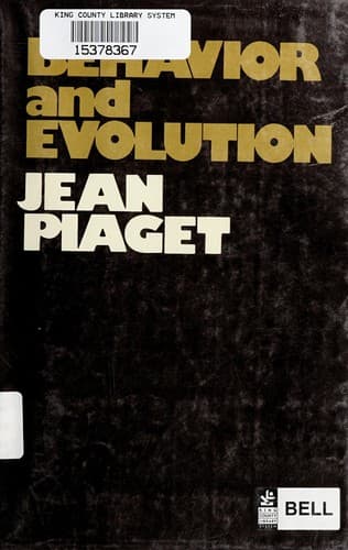 Cover of Comportement moteur de l'évolution by Jean Piaget