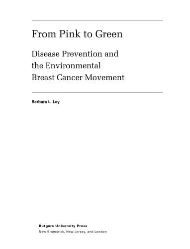 Cover of From pink to green by Barbara L. Ley
