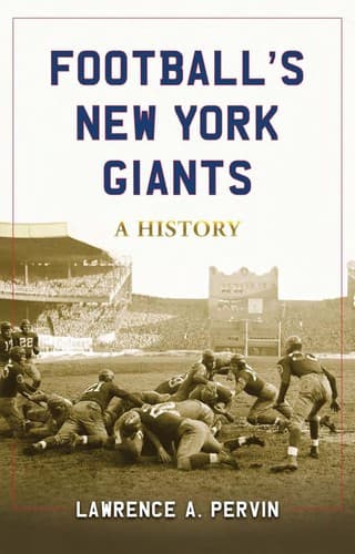 Cover of Football's New York Giants by Lawrence A. Pervin