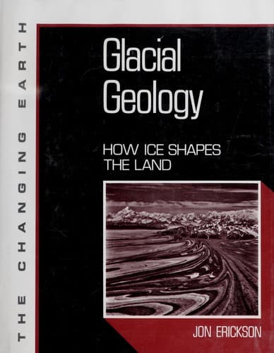 Cover of Glacial geology by Erickson, Jon