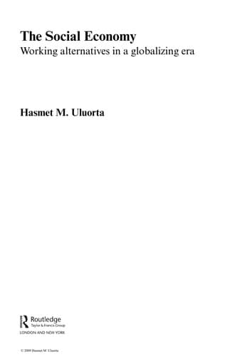 Cover of The social economy by Hasmet M. Uluorta