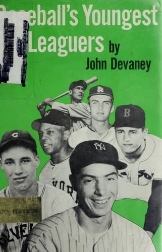 Cover of Baseball's youngest big leaguers by Devaney, John