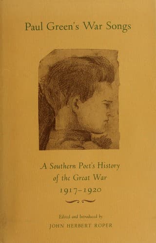 Cover of Paul Green's war songs by Green, Paul