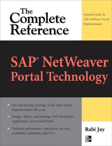 Cover of SAP NetWeaver portal technology by Rabi Jay