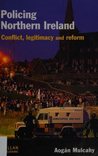 Cover of Policing Northern Ireland by Aogán Mulcahy